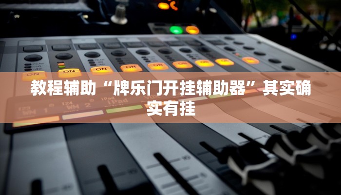 教程辅助“牌乐门开挂辅助器”其实确实有挂