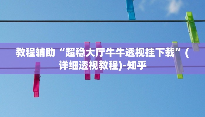 教程辅助“超稳大厅牛牛透视挂下载”(详细透视教程)-知乎