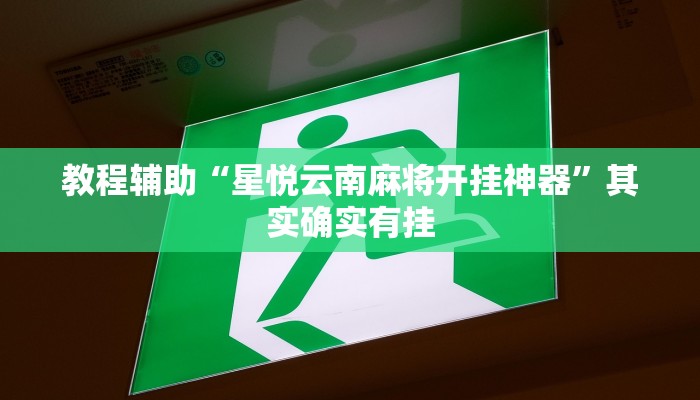 教程辅助“星悦云南麻将开挂神器”其实确实有挂