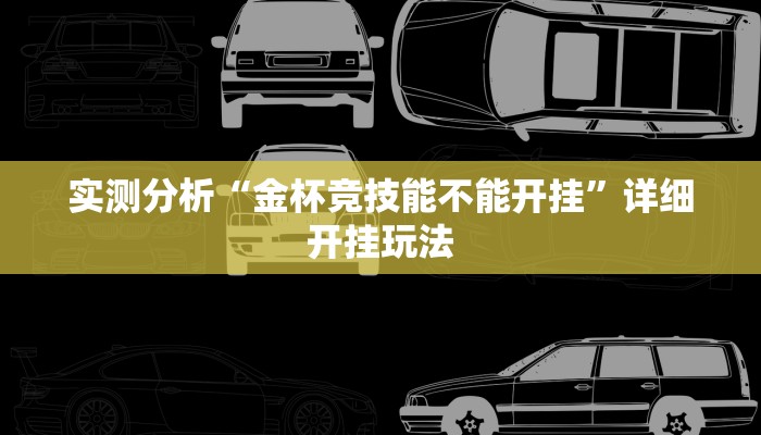实测分析“金杯竞技能不能开挂”详细开挂玩法