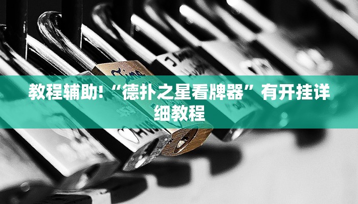 教程辅助!“德扑之星看牌器”有开挂详细教程