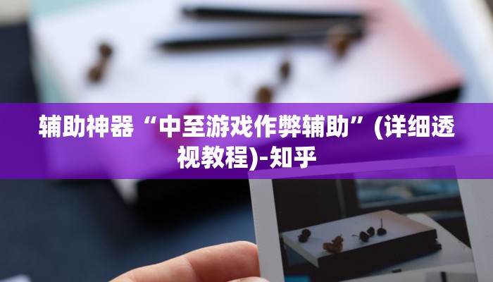 辅助神器“中至游戏作弊辅助”(详细透视教程)-知乎 辅助神器“中至游戏作弊辅助”(详细透视教程)-知乎