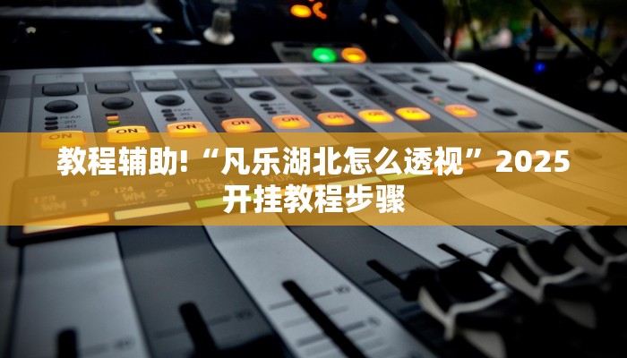 教程辅助!“凡乐湖北怎么透视”2025开挂教程步骤