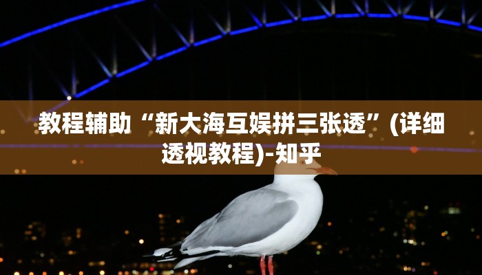 教程辅助“新大海互娱拼三张透”(详细透视教程)-知乎 教程辅助“新大海互娱拼三张透”(详细透视教程)-知乎