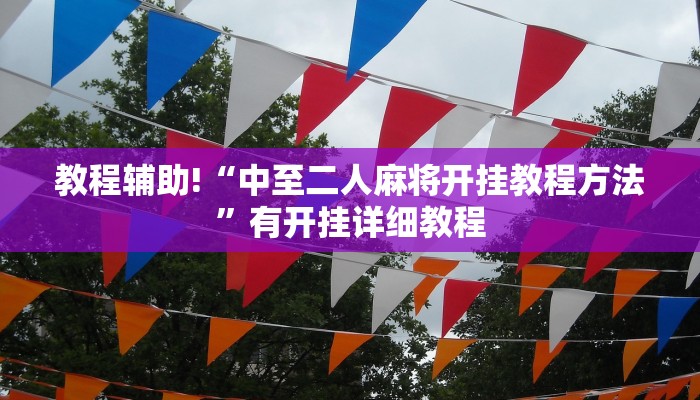 教程辅助!“中至二人麻将开挂教程方法”有开挂详细教程