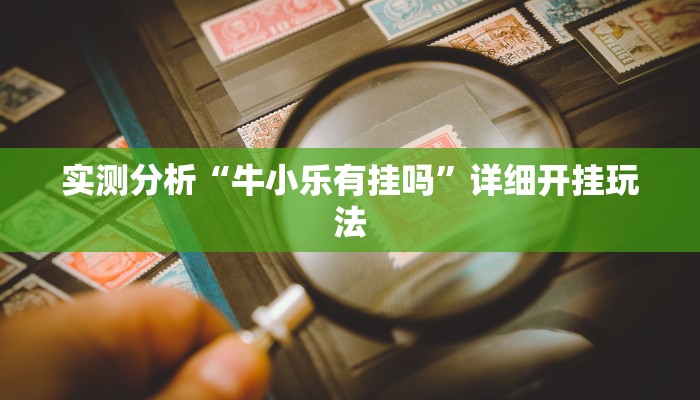 实测分析“牛小乐有挂吗”详细开挂玩法