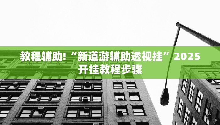 教程辅助!“新道游辅助透视挂”2025开挂教程步骤 教程辅助!“新道游辅助透视挂”2025开挂教程步骤