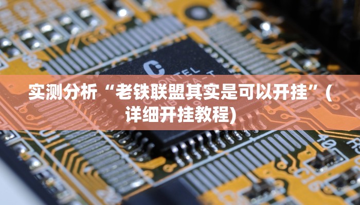 实测分析“老铁联盟其实是可以开挂”(详细开挂教程)