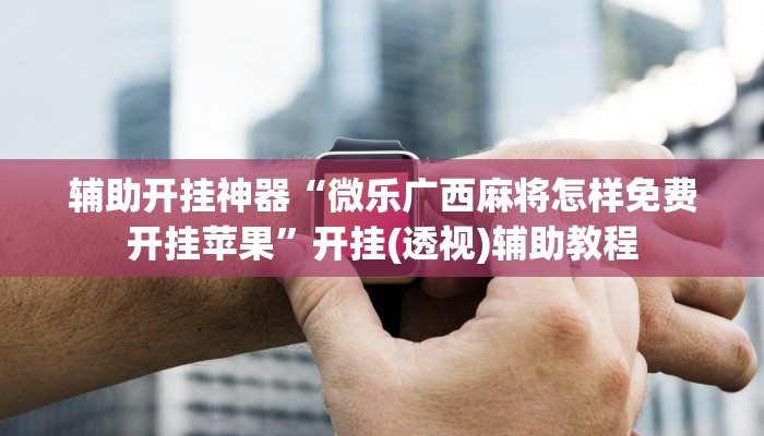 辅助开挂神器“微乐广西麻将怎样免费开挂苹果”开挂(透视)辅助教程