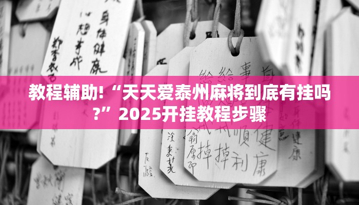 教程辅助!“天天爱泰州麻将到底有挂吗?”2025开挂教程步骤