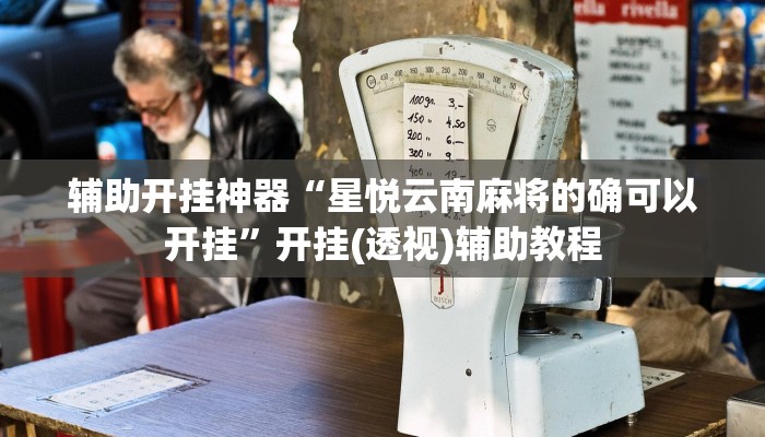 辅助开挂神器“星悦云南麻将的确可以开挂”开挂(透视)辅助教程