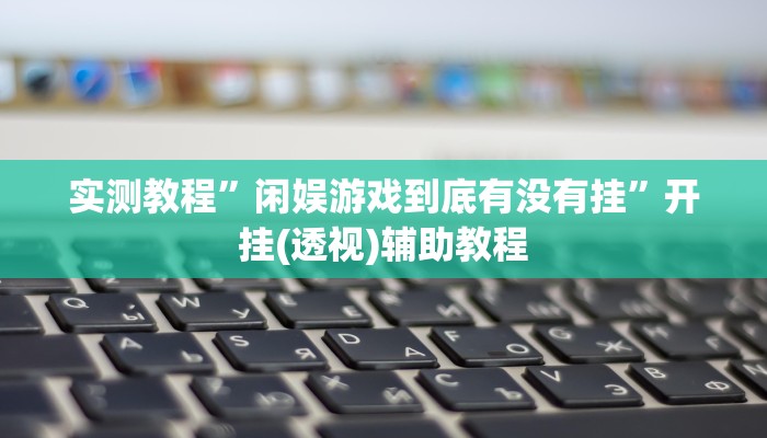 实测教程”闲娱游戏到底有没有挂”开挂(透视)辅助教程