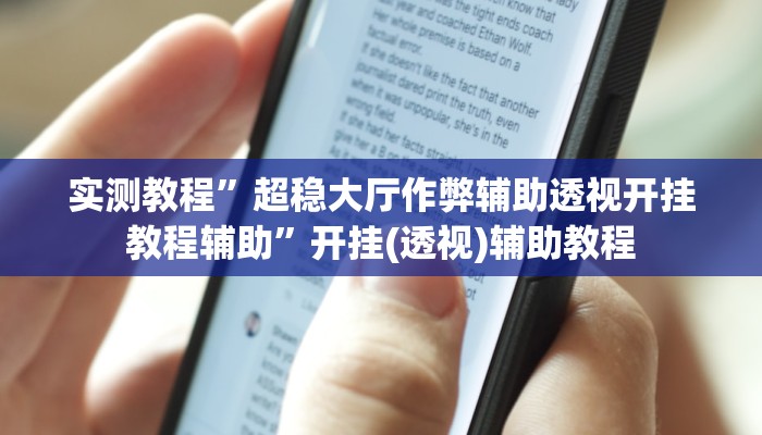 实测教程”超稳大厅作弊辅助透视开挂教程辅助”开挂(透视)辅助教程
