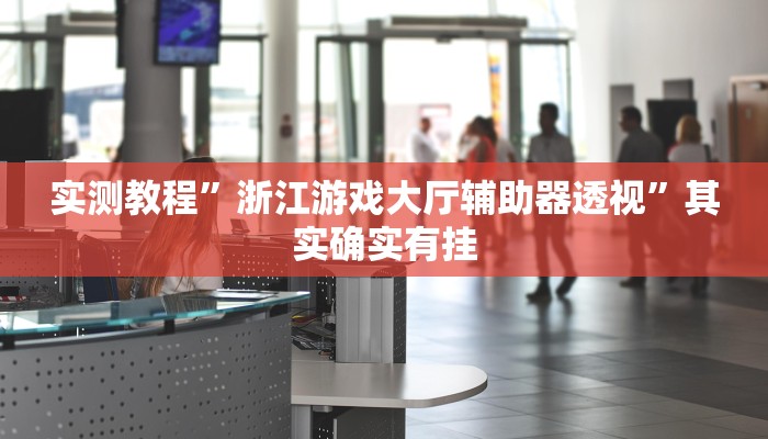 实测教程”浙江游戏大厅辅助器透视”其实确实有挂