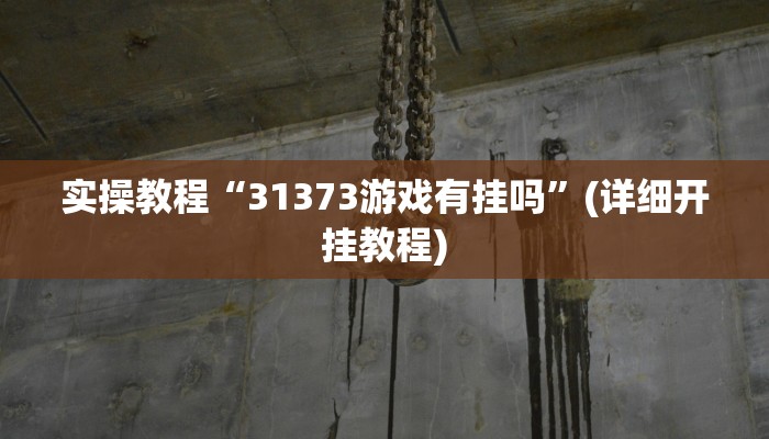 实操教程“31373游戏有挂吗”(详细开挂教程) 实操教程“31373游戏有挂吗”(详细开挂教程)