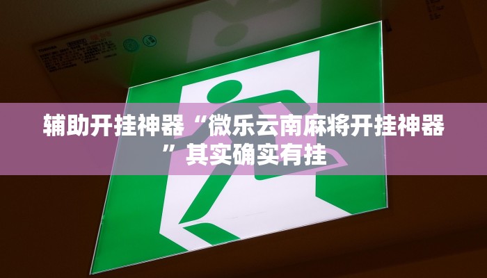 辅助开挂神器“微乐云南麻将开挂神器”其实确实有挂