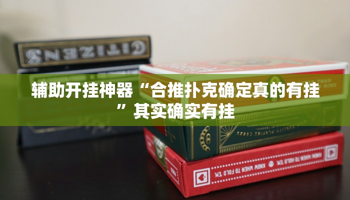辅助开挂神器“合推扑克确定真的有挂”其实确实有挂