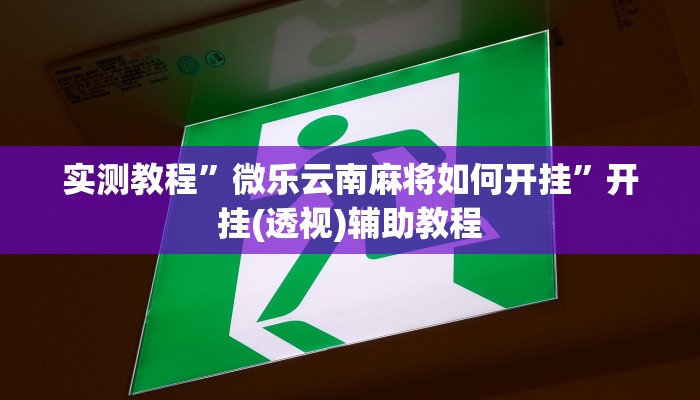 实测教程”微乐云南麻将如何开挂”开挂(透视)辅助教程 实测教程”微乐云南麻将如何开挂”开挂(透视)辅助教程