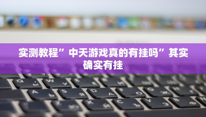 实测教程”中天游戏真的有挂吗”其实确实有挂