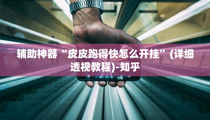 辅助神器“皮皮跑得快怎么开挂”(详细透视教程)-知乎