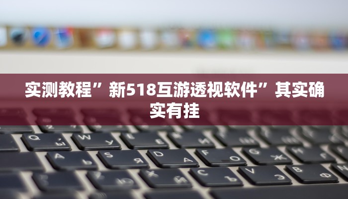 实测教程”新518互游透视软件”其实确实有挂 实测教程”新518互游透视软件”其实确实有挂