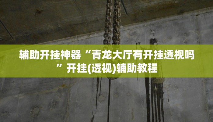 辅助开挂神器“青龙大厅有开挂透视吗”开挂(透视)辅助教程 辅助开挂神器“青龙大厅有开挂透视吗”开挂(透视)辅助教程