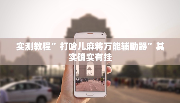 实测教程”打哈儿麻将万能辅助器”其实确实有挂