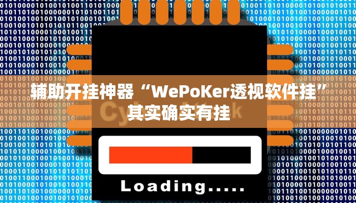辅助开挂神器“WePoKer透视软件挂”其实确实有挂