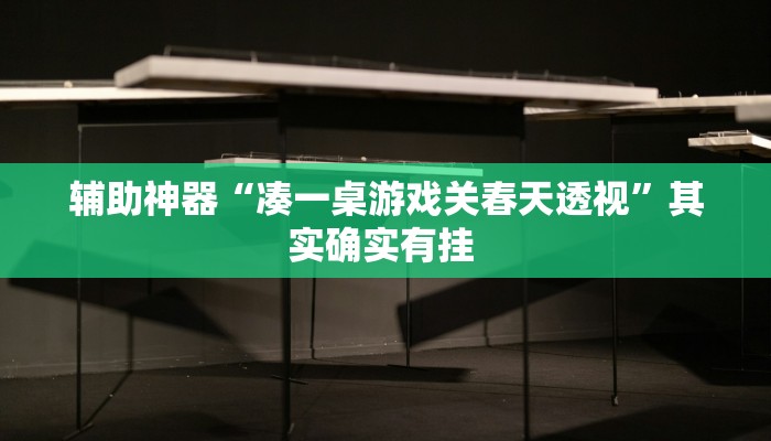 辅助神器“凑一桌游戏关春天透视”其实确实有挂 辅助神器“凑一桌游戏关春天透视”其实确实有挂