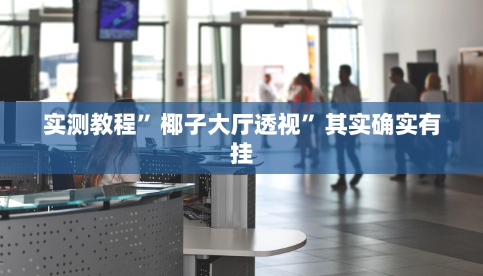 实测教程”椰子大厅透视”其实确实有挂 实测教程”椰子大厅透视”其实确实有挂