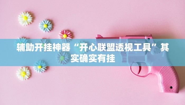 辅助开挂神器“开心联盟透视工具”其实确实有挂