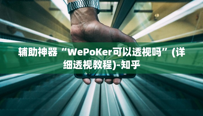 辅助神器“WePoKer可以透视吗”(详细透视教程)-知乎