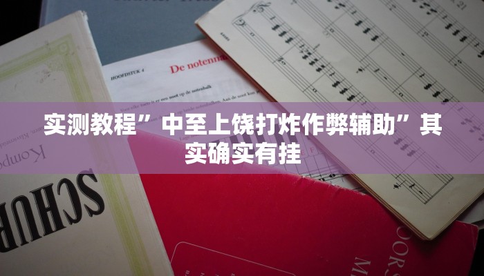 实测教程”中至上饶打炸作弊辅助”其实确实有挂