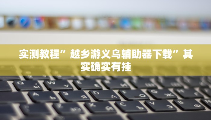 实测教程”越乡游义乌辅助器下载”其实确实有挂