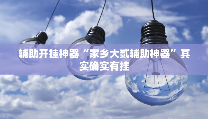 辅助开挂神器“家乡大贰辅助神器”其实确实有挂 辅助开挂神器“家乡大贰辅助神器”其实确实有挂