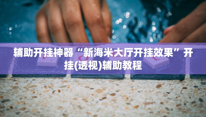 辅助开挂神器“新海米大厅开挂效果”开挂(透视)辅助教程