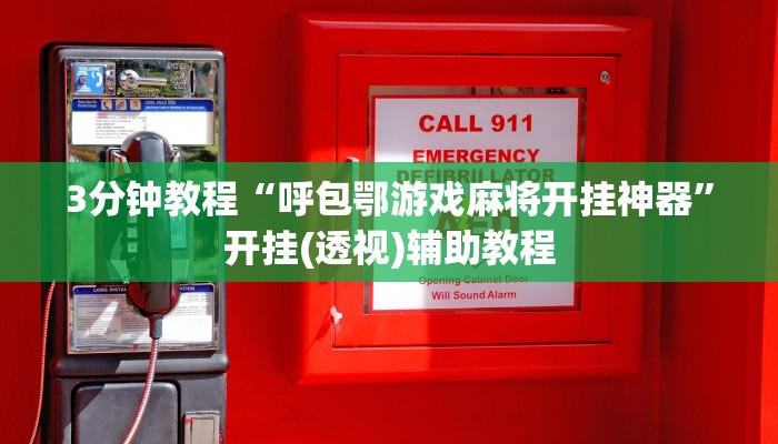 3分钟教程“呼包鄂游戏麻将开挂神器”开挂(透视)辅助教程