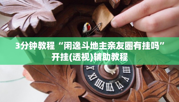 3分钟教程“闲逸斗地主亲友圈有挂吗”开挂(透视)辅助教程 3分钟教程“闲逸斗地主亲友圈有挂吗”开挂(透视)辅助教程