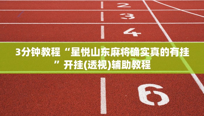 3分钟教程“星悦山东麻将确实真的有挂”开挂(透视)辅助教程 3分钟教程“星悦山东麻将确实真的有挂”开挂(透视)辅助教程