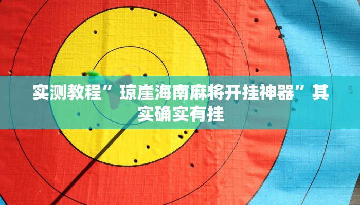 实测教程”琼崖海南麻将开挂神器”其实确实有挂