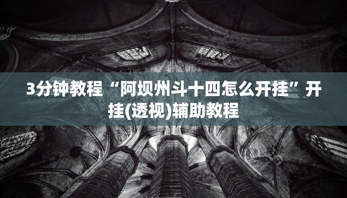 3分钟教程“阿坝州斗十四怎么开挂”开挂(透视)辅助教程 3分钟教程“阿坝州斗十四怎么开挂”开挂(透视)辅助教程