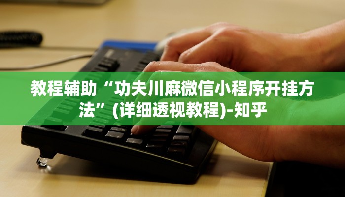 教程辅助“功夫川麻微信小程序开挂方法”(详细透视教程)-知乎