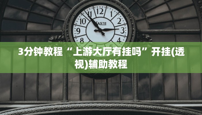 3分钟教程“上游大厅有挂吗”开挂(透视)辅助教程